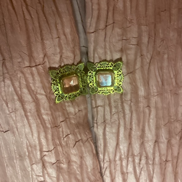 Peach Rayon Top 1990s, Vintage Jacket, w/ Single Gem Closure Spring/Summer Sz XL - Picture 3 of 8